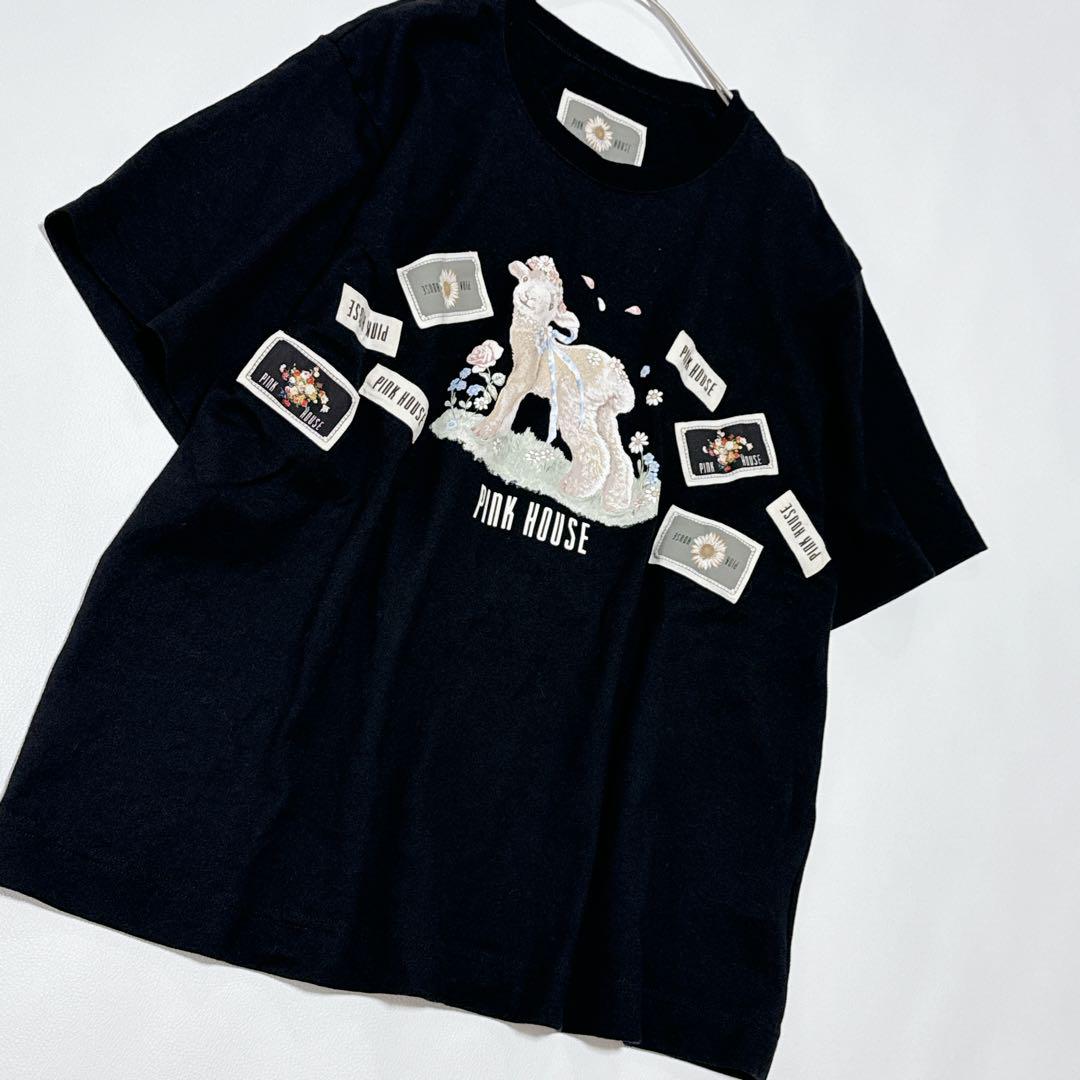 2024✨ ピンクハウス PINK HOUSE ひつじプリント Tシャツ 半袖