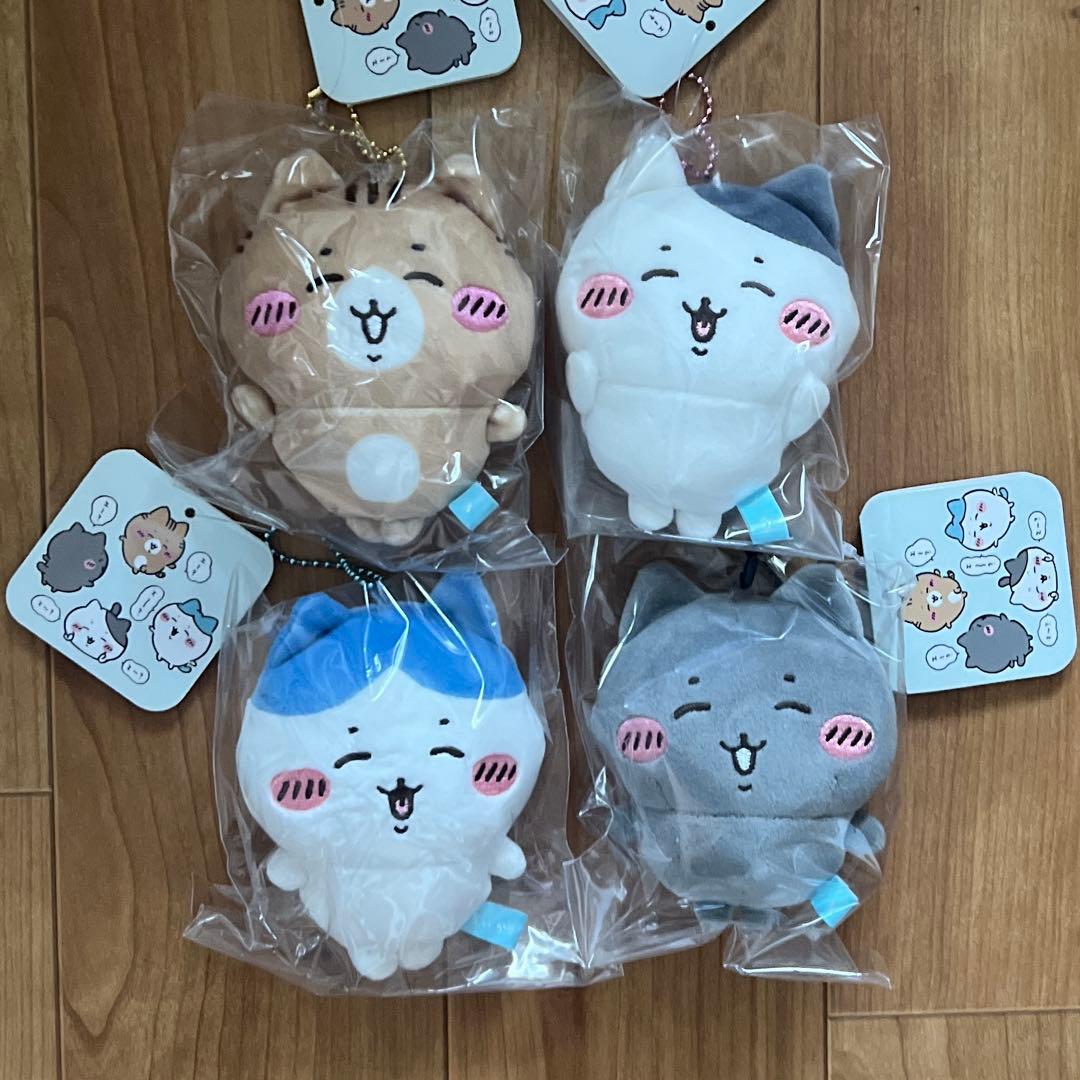 ちいかわ　ハチワレとごきげんななかま　マスコット ４個セット　条件付きおまけあり