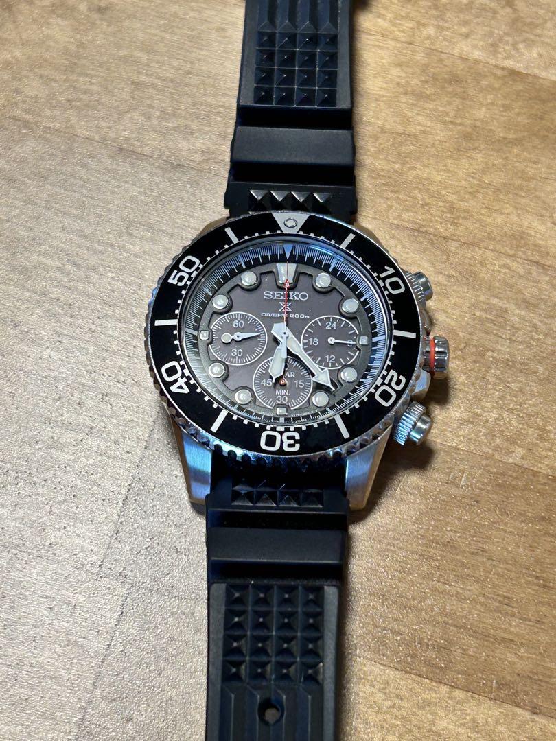 SEIKO ダイバーズウォッチ クロノグラフ ソーラー