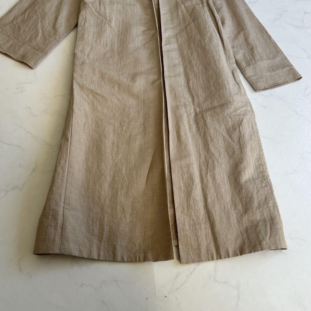 希少✨エンフォルド ENFOLD ノーカラーコート ペーパーリネン