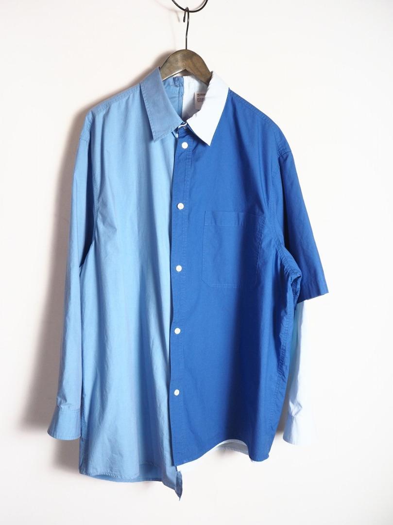美品22SS HED MAYNER レイヤード アシメ 長袖シャツ 126P 美品22SS HED MAYNER レイヤード アシメ 長袖シャツ 126P