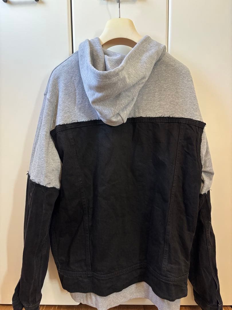 ADDIXY UPCYCLEDDENIM REBUILD HOODIE GRAY ADDIXY UPCYCLEDDENIM REBUILD HOODIE GRAY