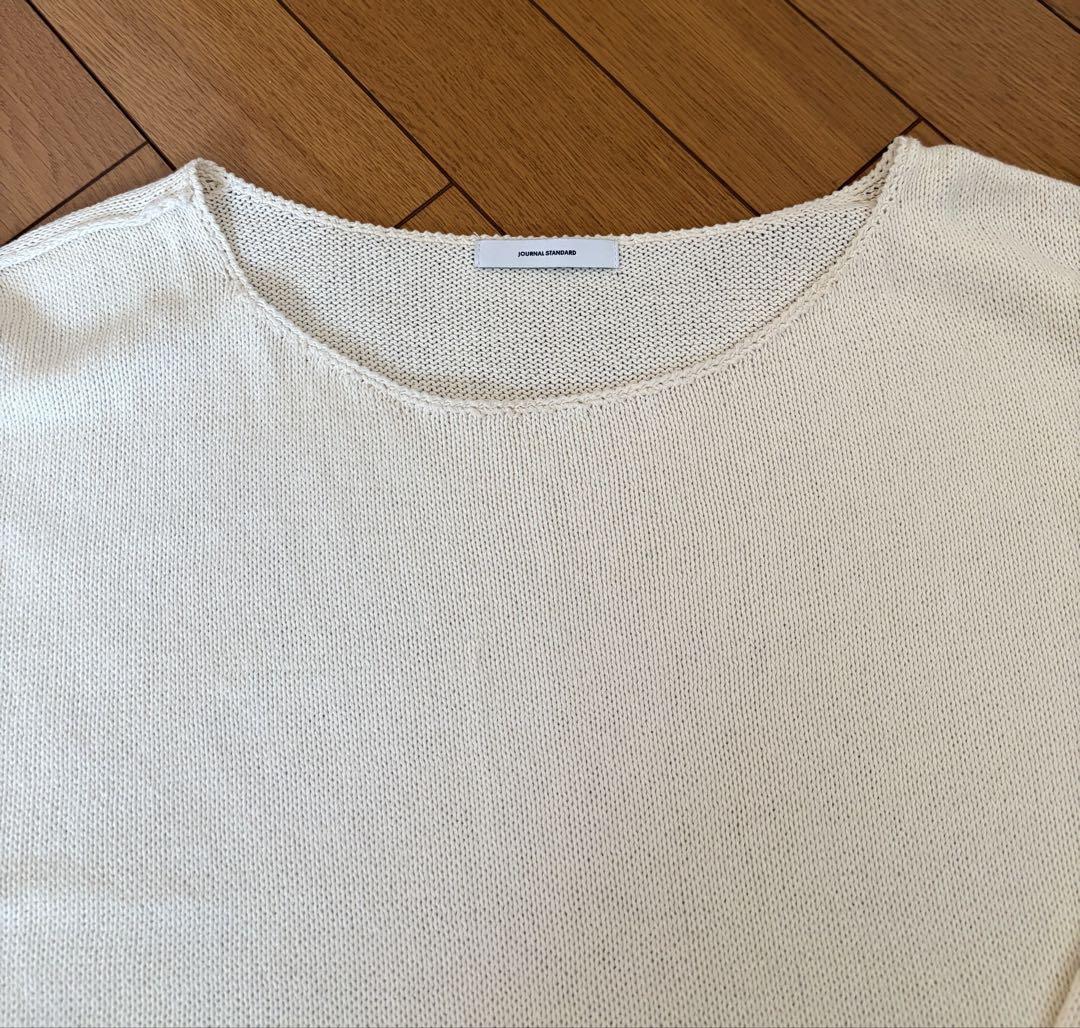 STANDARD ペーパーヤーンボートネックプルオーバー