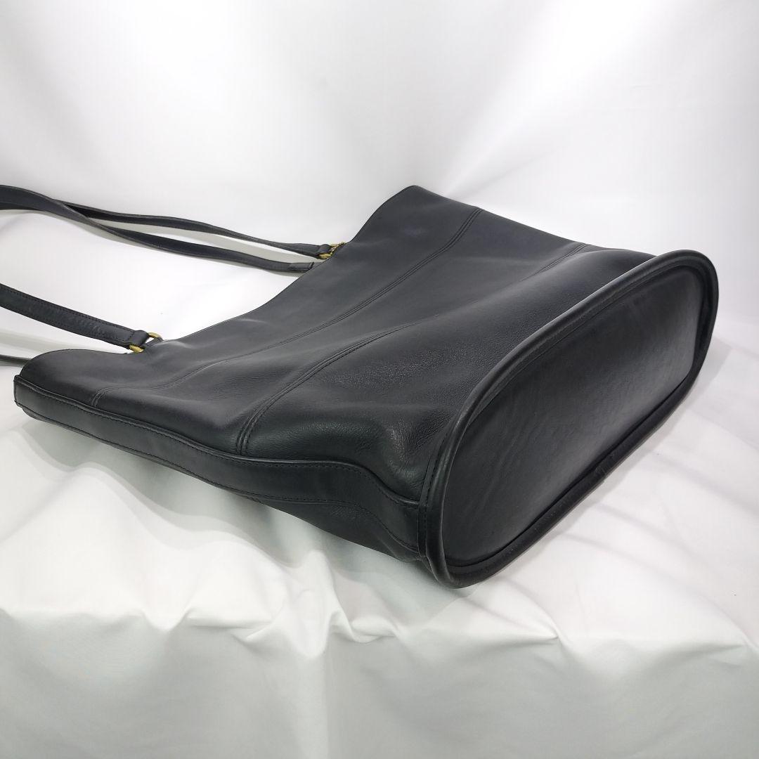 【A4収納】COACH オールドコーチ トートバッグ　9094 本革　黒