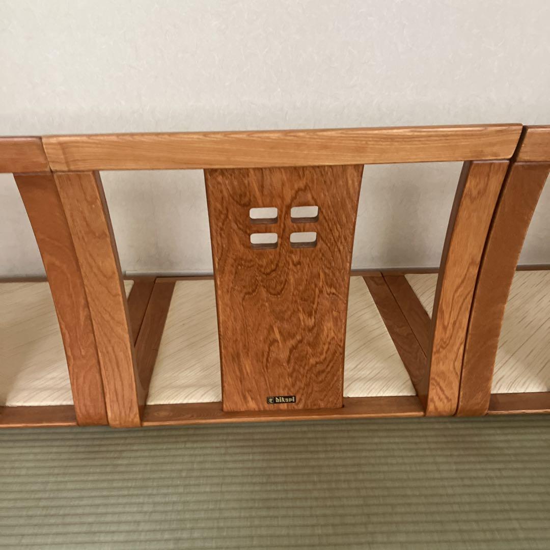 【送料込】光製作所 木製　高級座椅子　4脚セット　和室　昭和レトロ　②