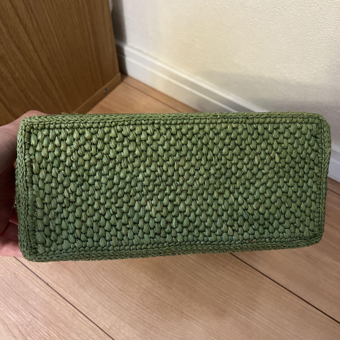ロエベ　loewe フォントトート　スモール　グリーン　美品