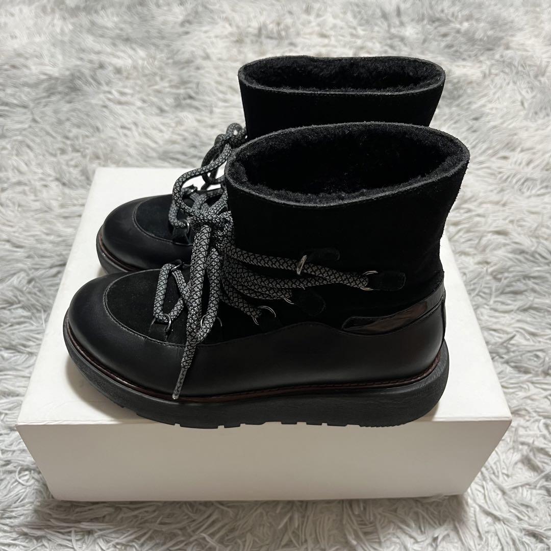 【美品】fitflop スエードレザーブーツBLACK〈定価26,723円〉
