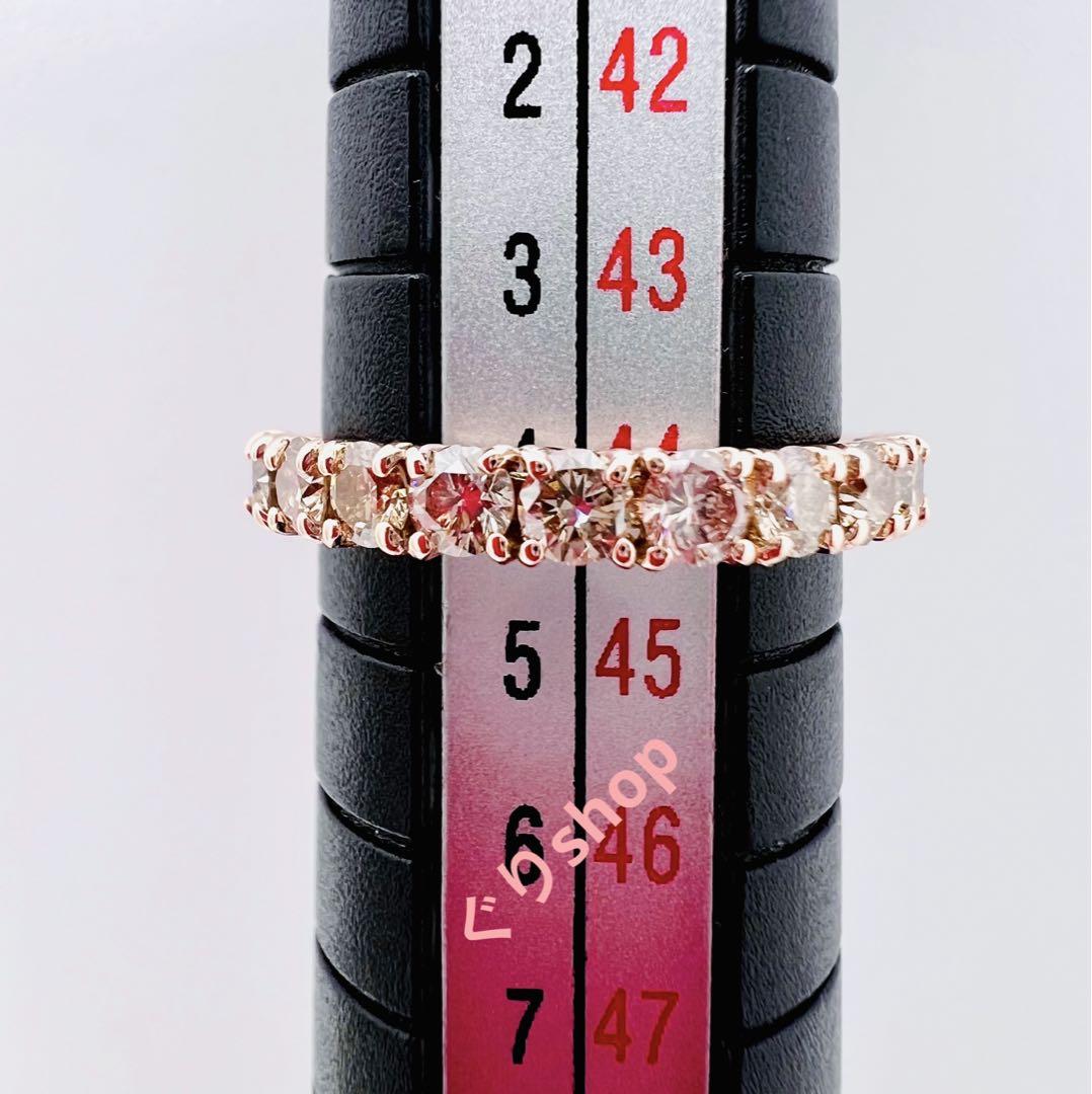 適切な価格 k10 PG ダイヤモンド0.50ct ハーフエタニティピンキー リング4号 アクセサリー