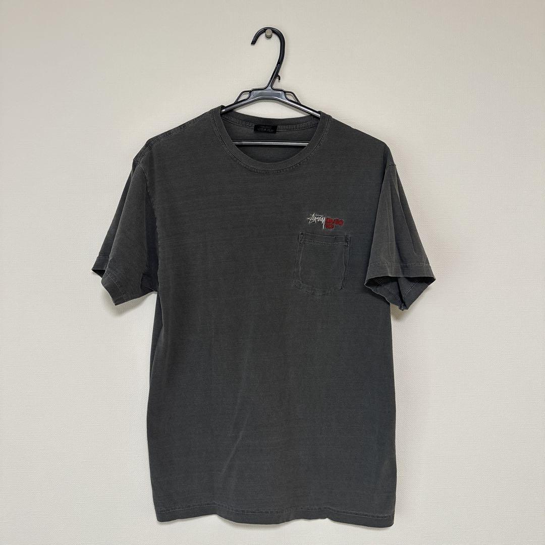【希少美品】STUSSY原宿東京限定　ポケTシャツ M