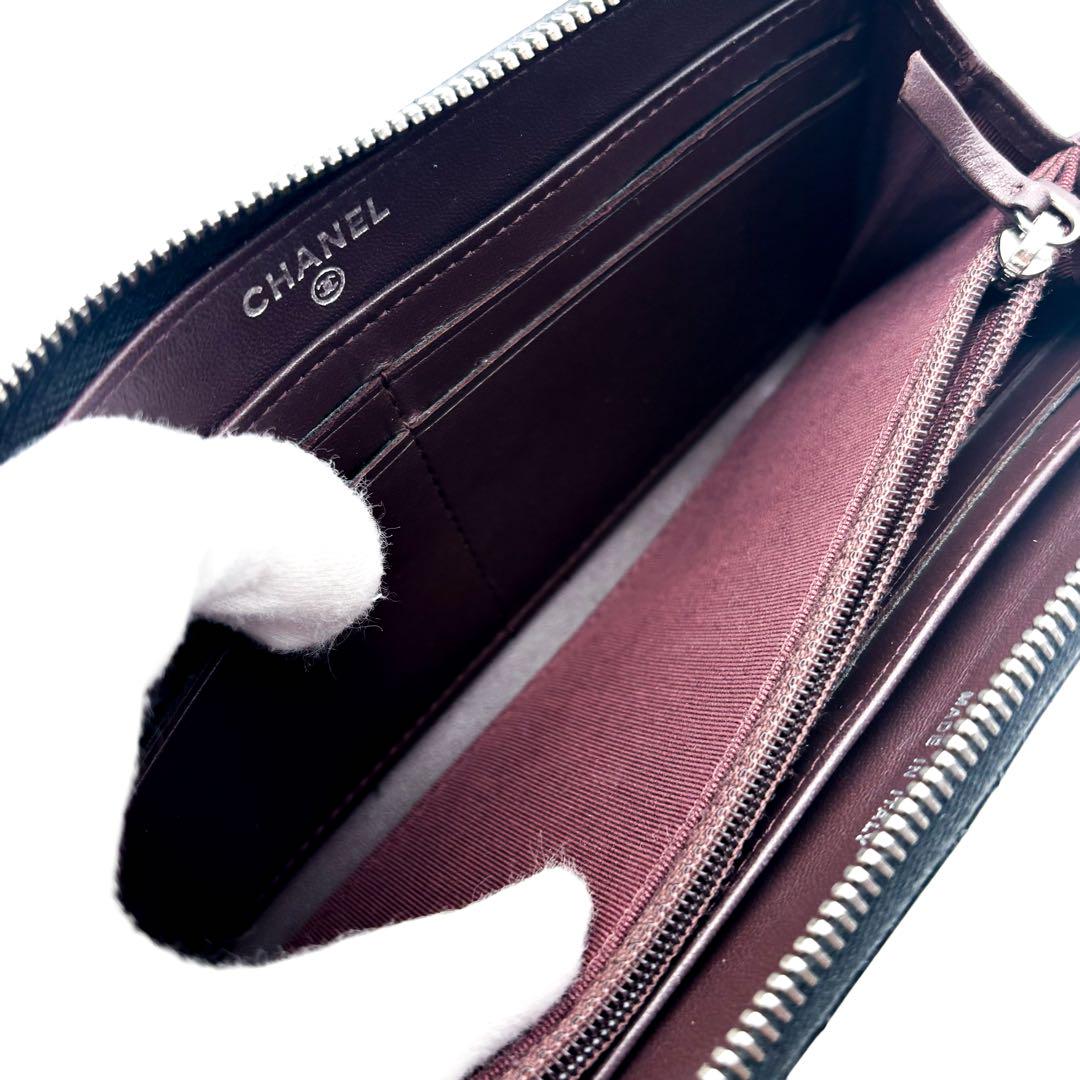 【極美品✨付属有】シャネル マトラッセ L字ファスナー 長財布