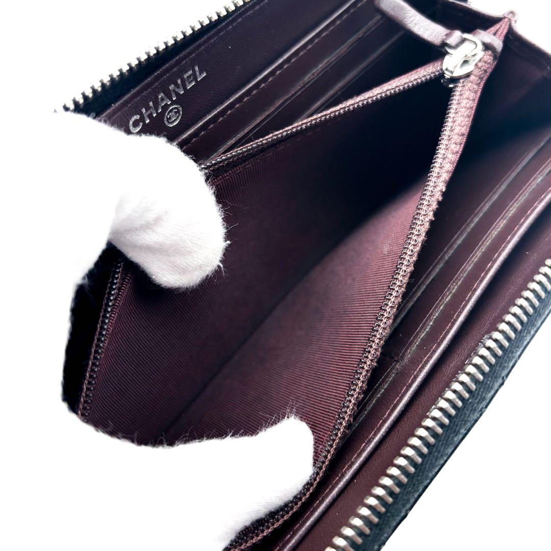 【極美品✨付属有】シャネル マトラッセ L字ファスナー 長財布