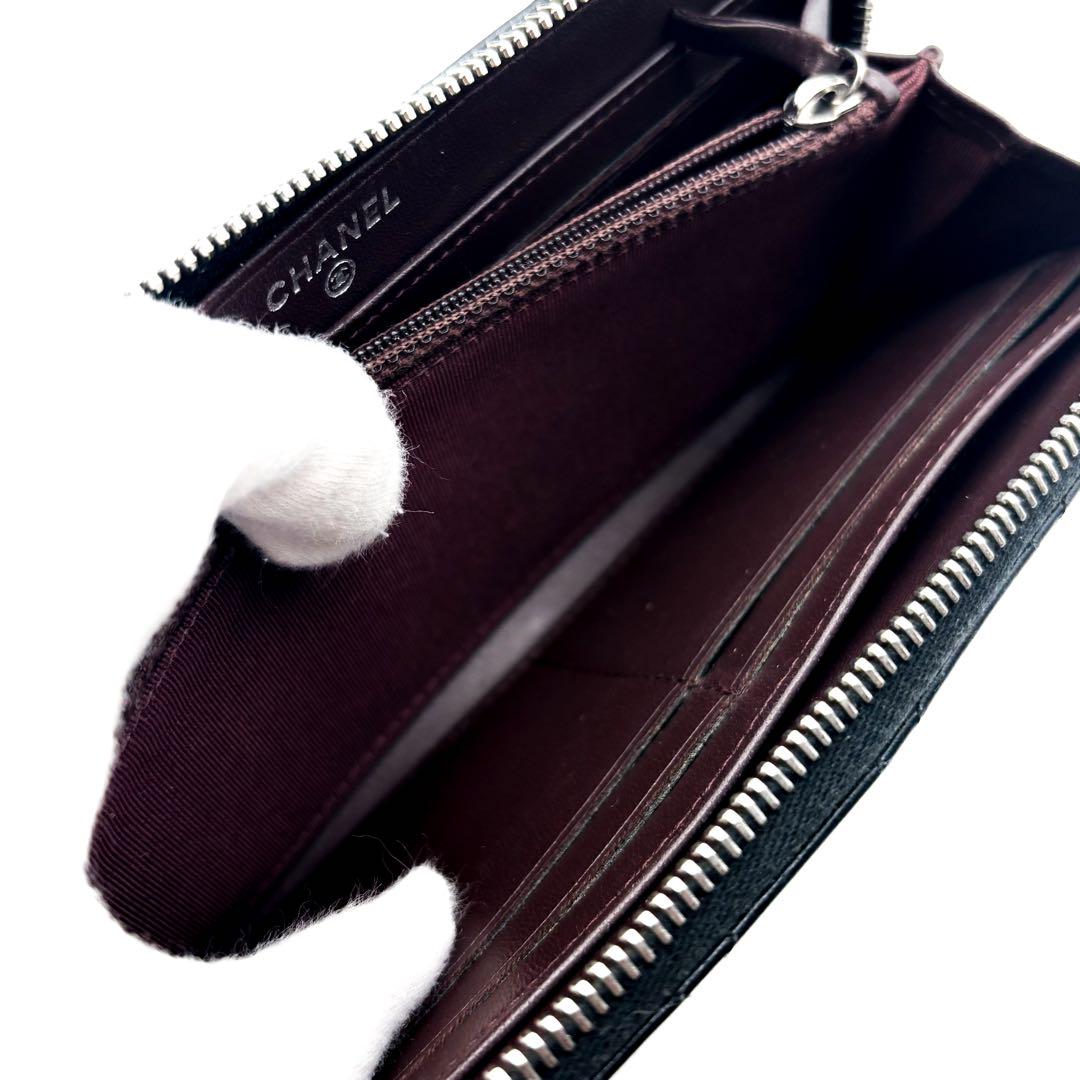 【極美品✨付属有】シャネル マトラッセ L字ファスナー 長財布