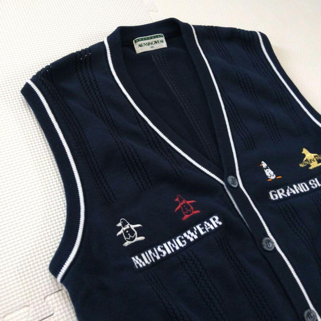 MUNSINGWEARグランドスラム サマーベスト ペンギン日本製 男女M XL