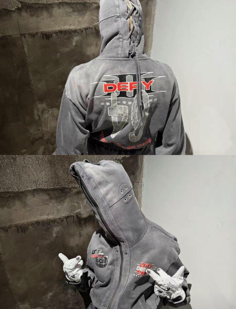 LOSECONTROLEDGE セットアップ スウェットパンツ パーカー Y2K