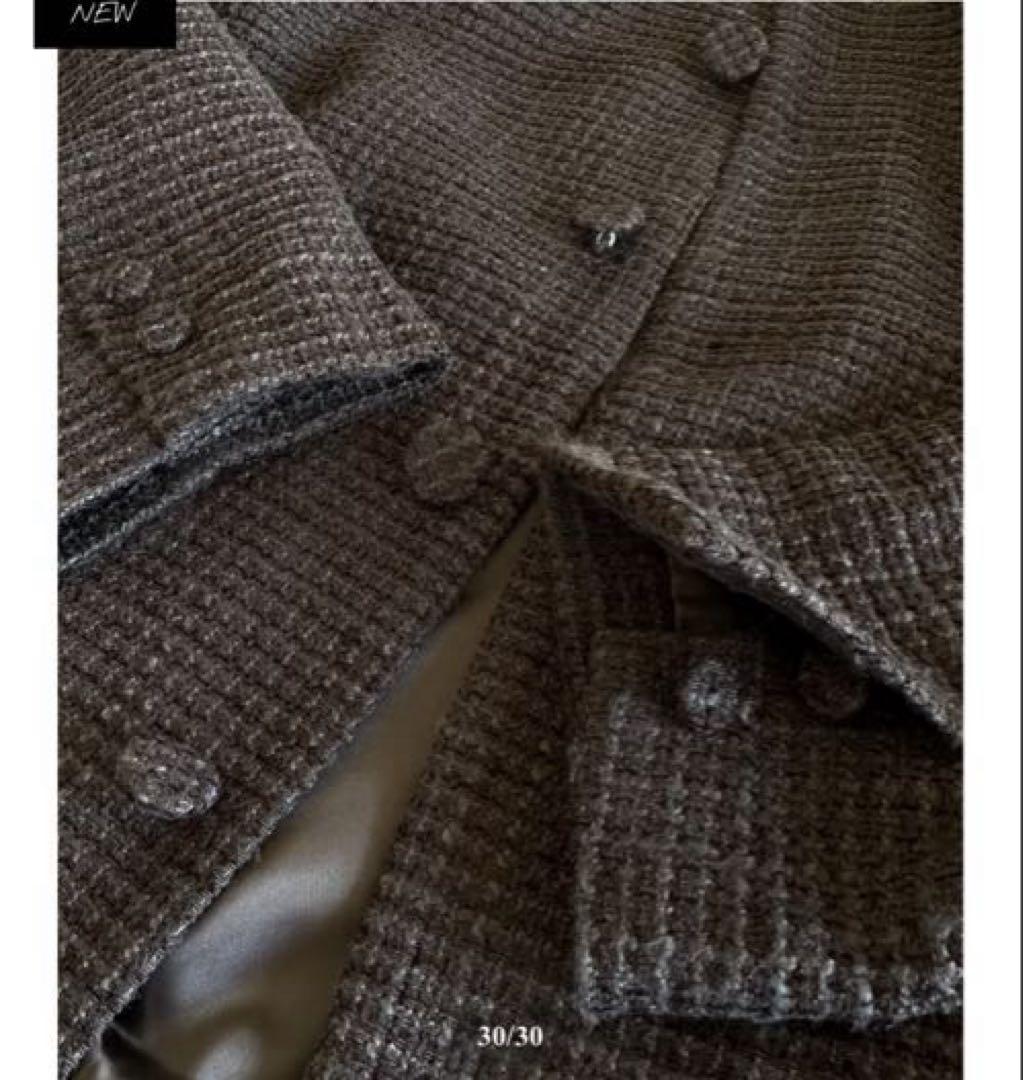 暮らしに便利なアイテム tweed monotone オクスン jacket メルカリ - サイズ2【新品未使用】 ジャケット・アウター