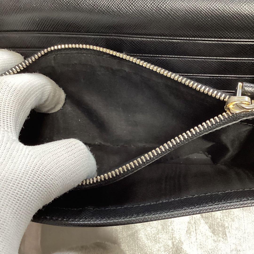 【PRADA 】サフィアーノ　長財布【ブラック】