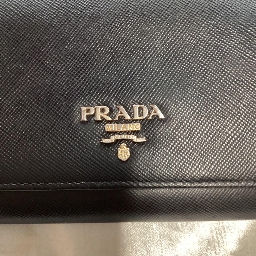 【PRADA 】サフィアーノ　長財布【ブラック】