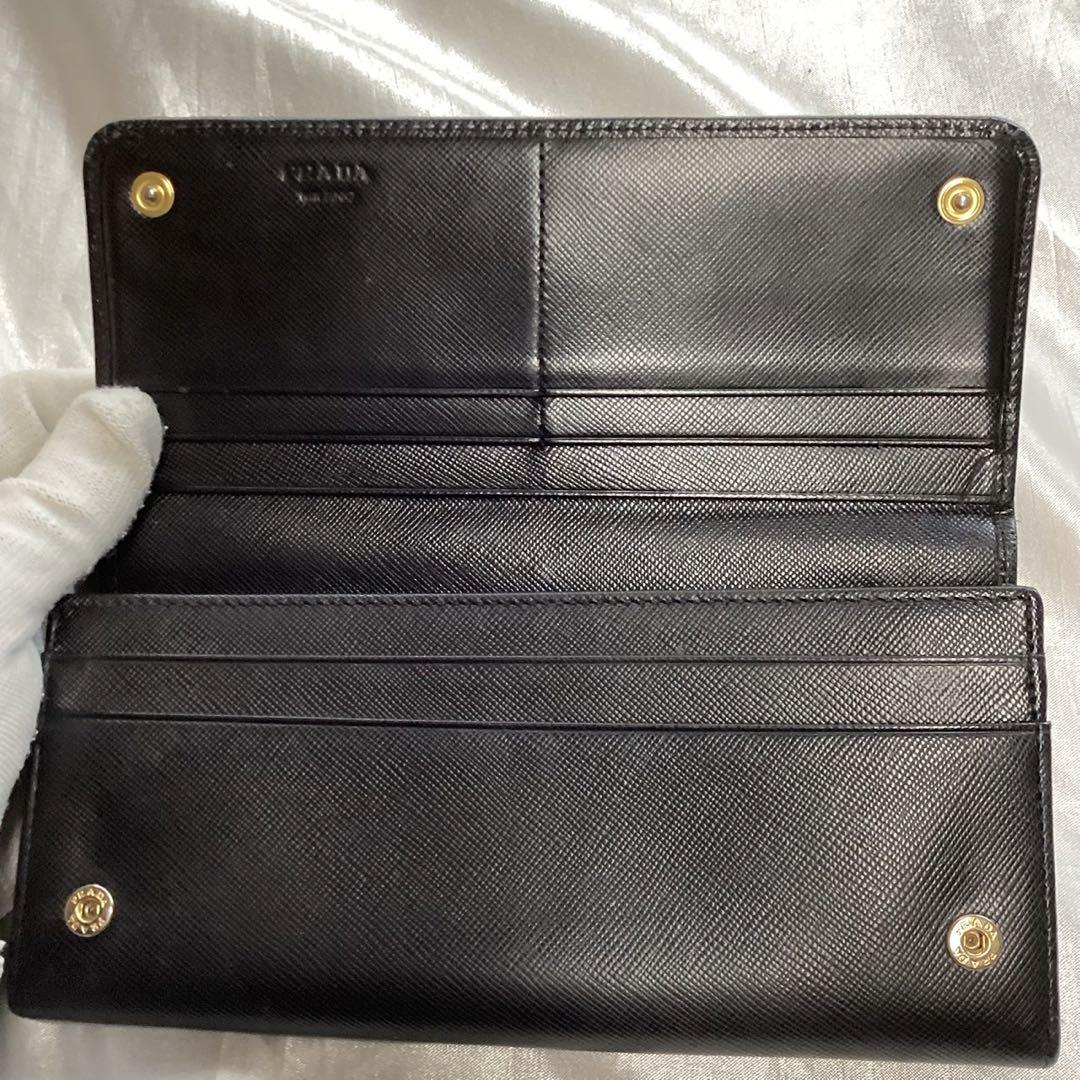 【PRADA 】サフィアーノ　長財布【ブラック】
