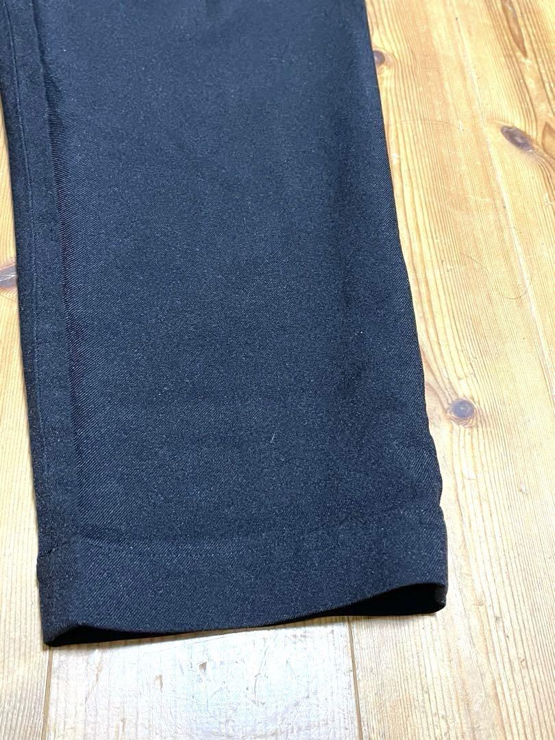 BLACK 縮絨パンツ