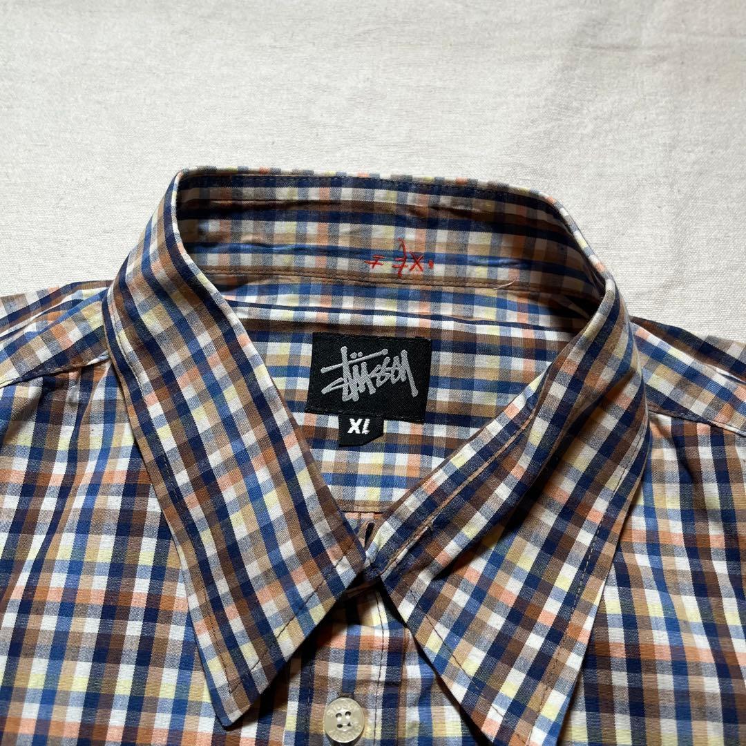 Y2K 90s OLD stussy オールドステューシー　チェックシャツ　XL
