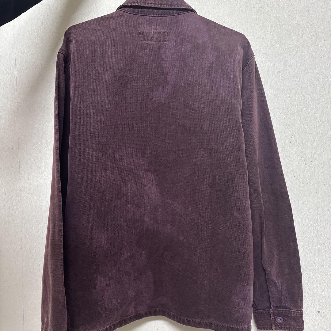 stussy 22aw Washed Canvas Zip Shirt