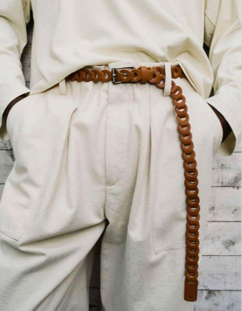 Llife LEATHER CHAIN BELT 小物