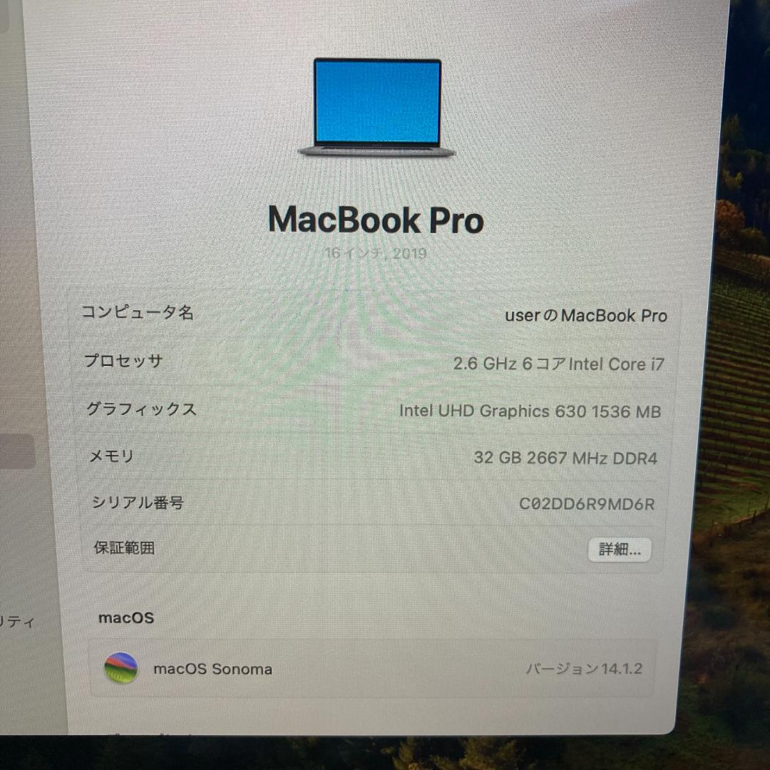 Apple MacBook Pro Core i7 ノートパソコン （A63）