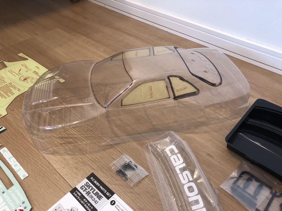 ラジコンボディ カルソニック スカイラインGT-R2001 R34(廃盤手付品)