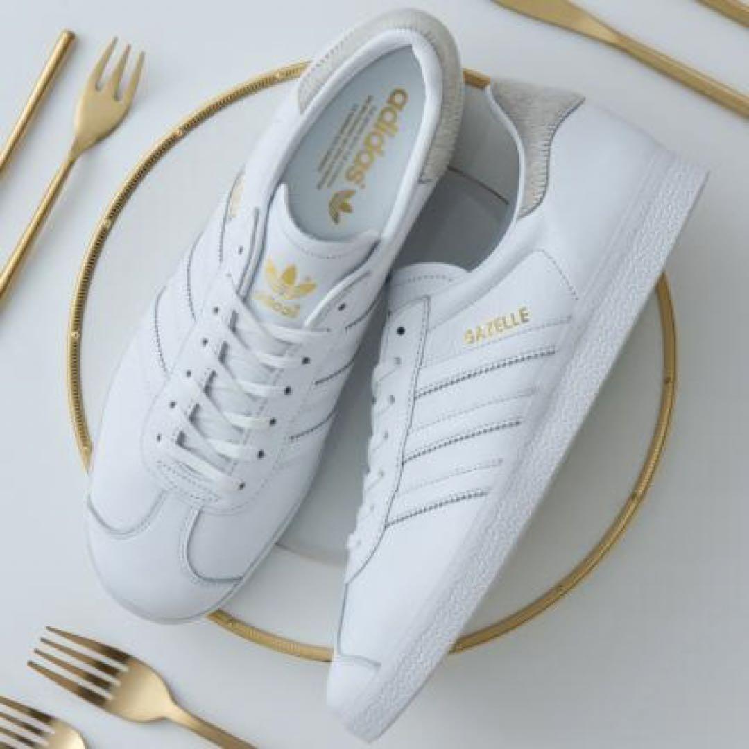 未使用✨adidas アディダス ガゼル 26.5 GAZELLE 限定コラボ白