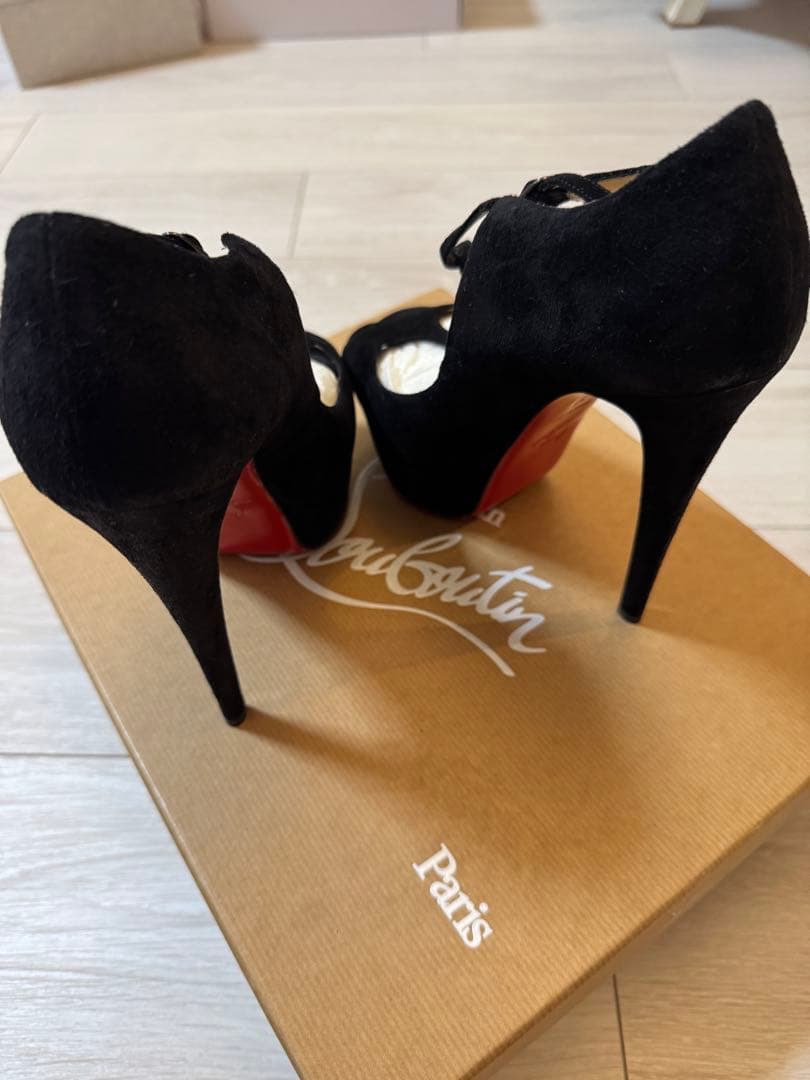 クリスチャンルブタン スエード パンプス22.5cm・Christian Louboutin WWW_MORNINGWALKER_COM