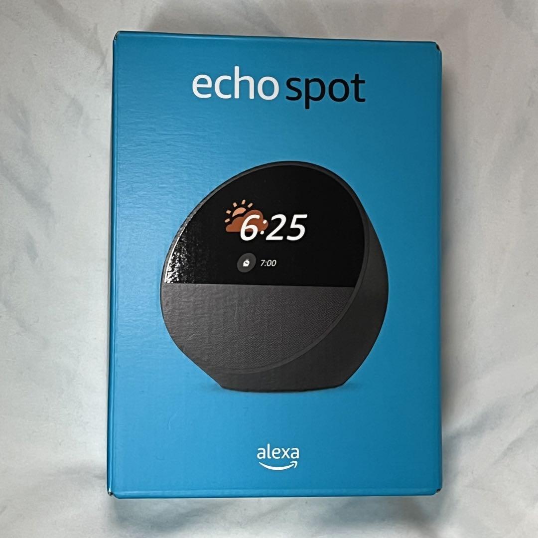 Echo Spot（2024年発売） スマートアラームクロック　ブラック