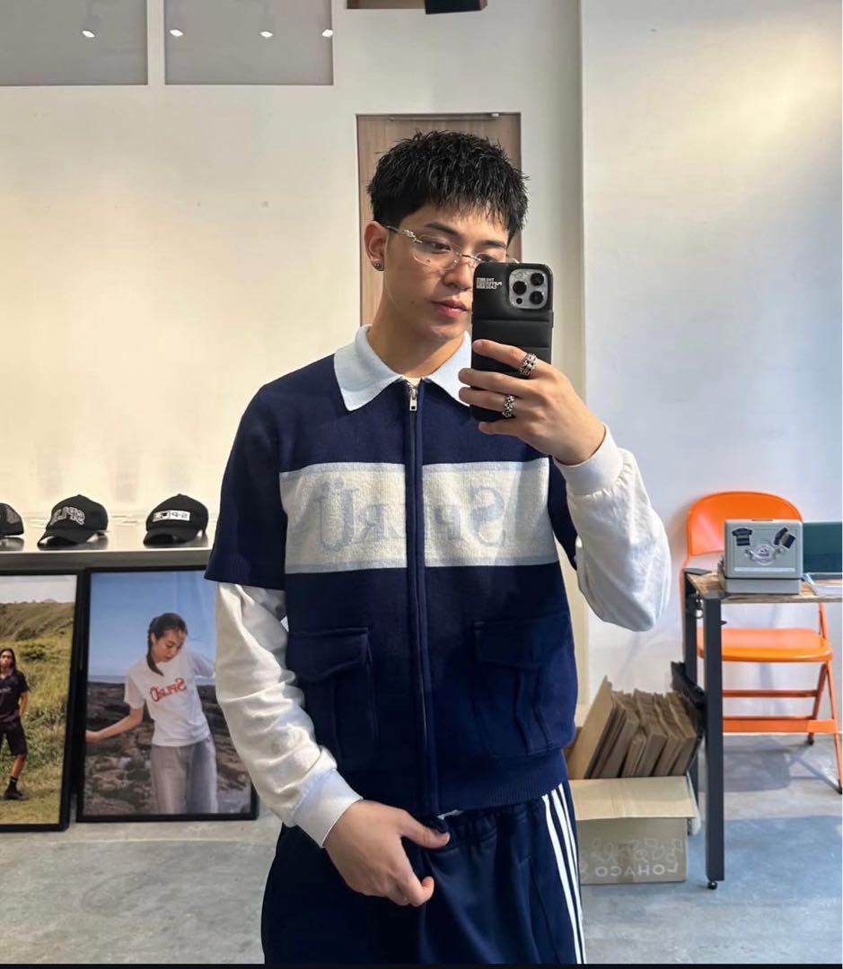 Bless U X Splr Zip Knit Polo かつきくん着用 Bless U X Splr Zip Knit Polo かつきくん着用 - メルカリ