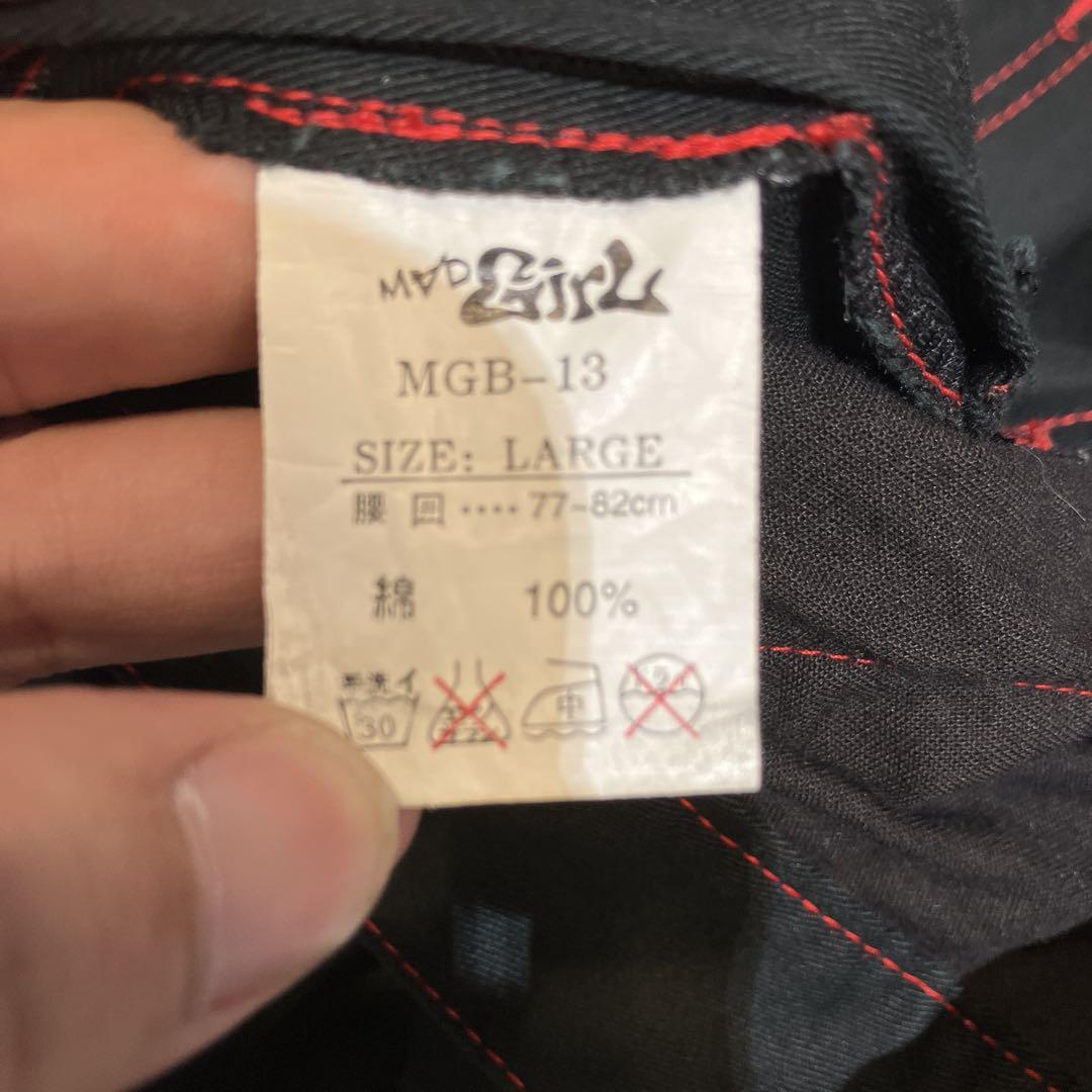 00s MAD GIRL ボンテージフレアパンツ　マッドガールアーカイブ　パンク