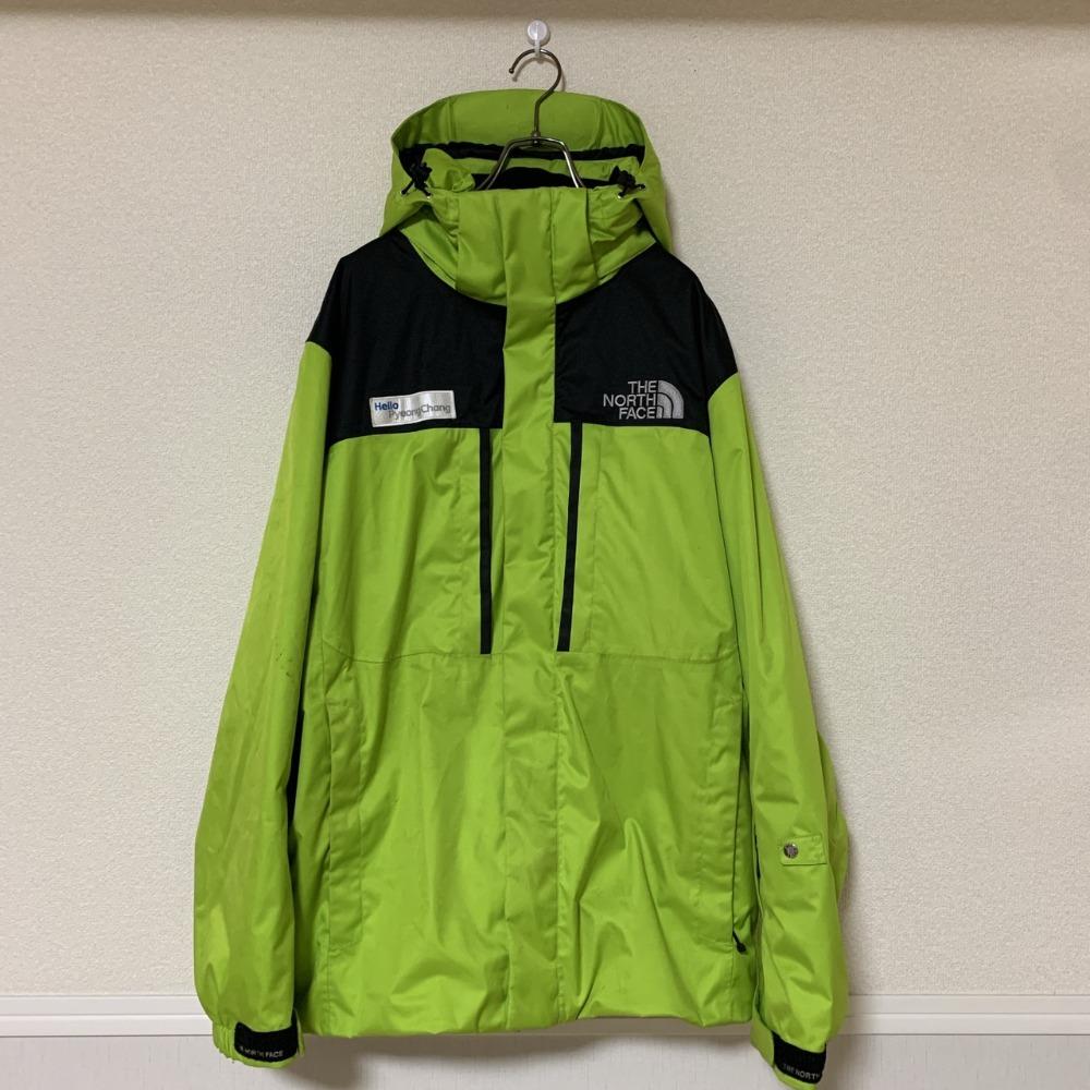 【大人気！】NORTHFACE　マウンテンダウンジャケット　蛍光緑　メンズ2XL