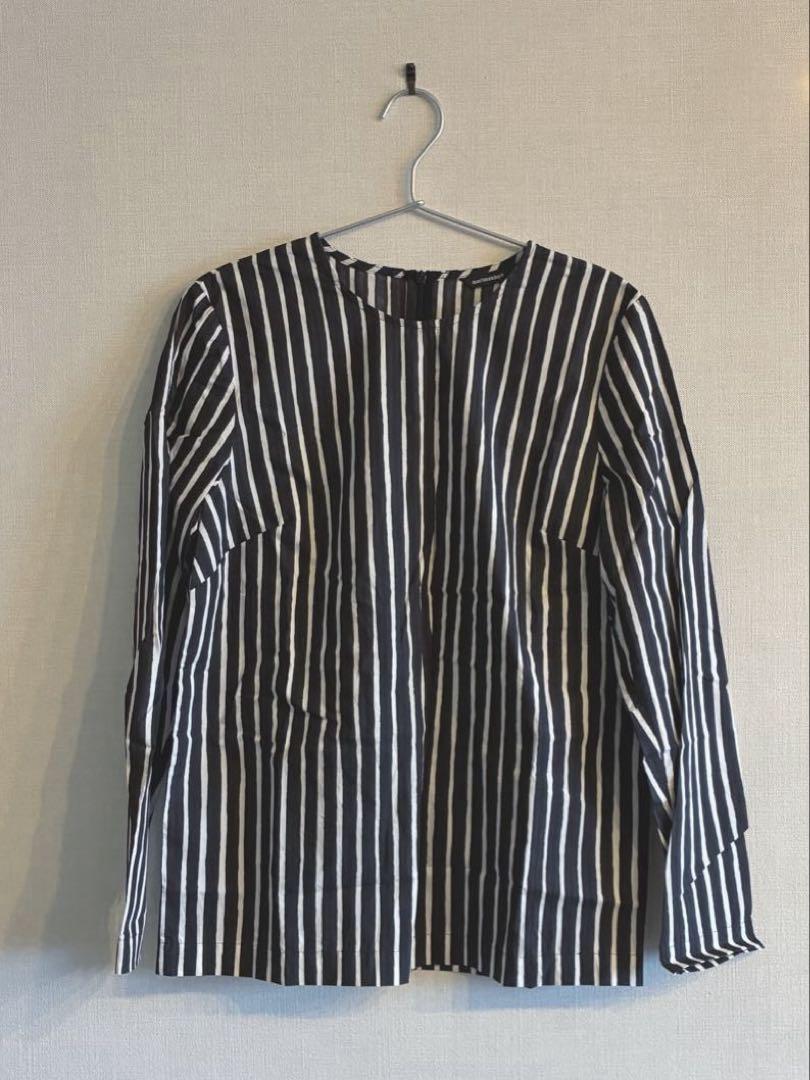 marimekko ストライプ 長袖シャツ FILIPPA