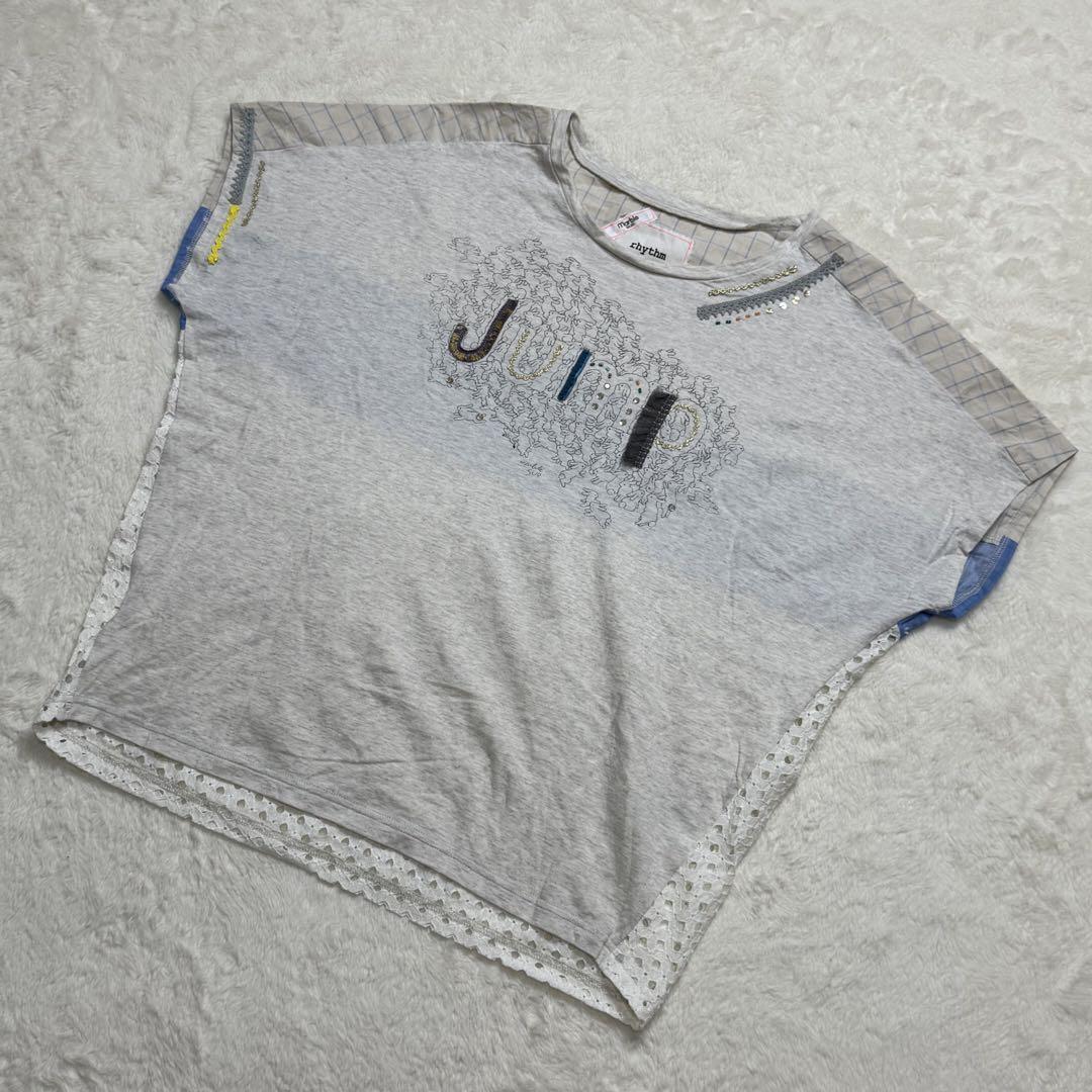 マーブルシュッド　リズム　Tシャツ (F) ノースリーブ　シースルー　日本製