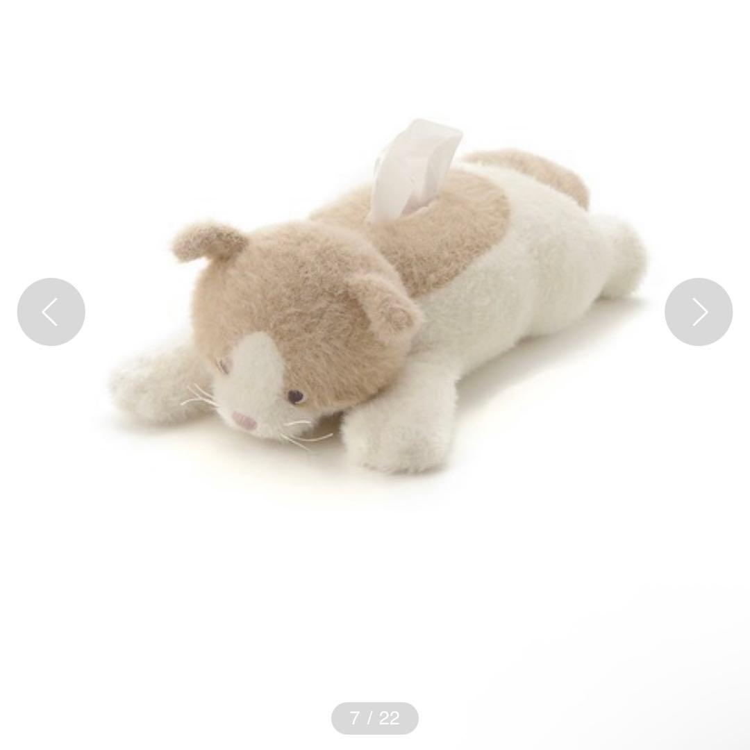 CATティッシュケース ベージュ