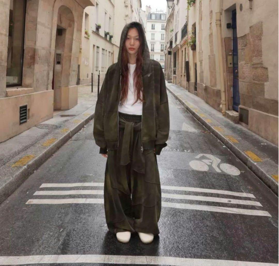 ZARA ウォッシュ加工入りパンツ S - メルカリ
