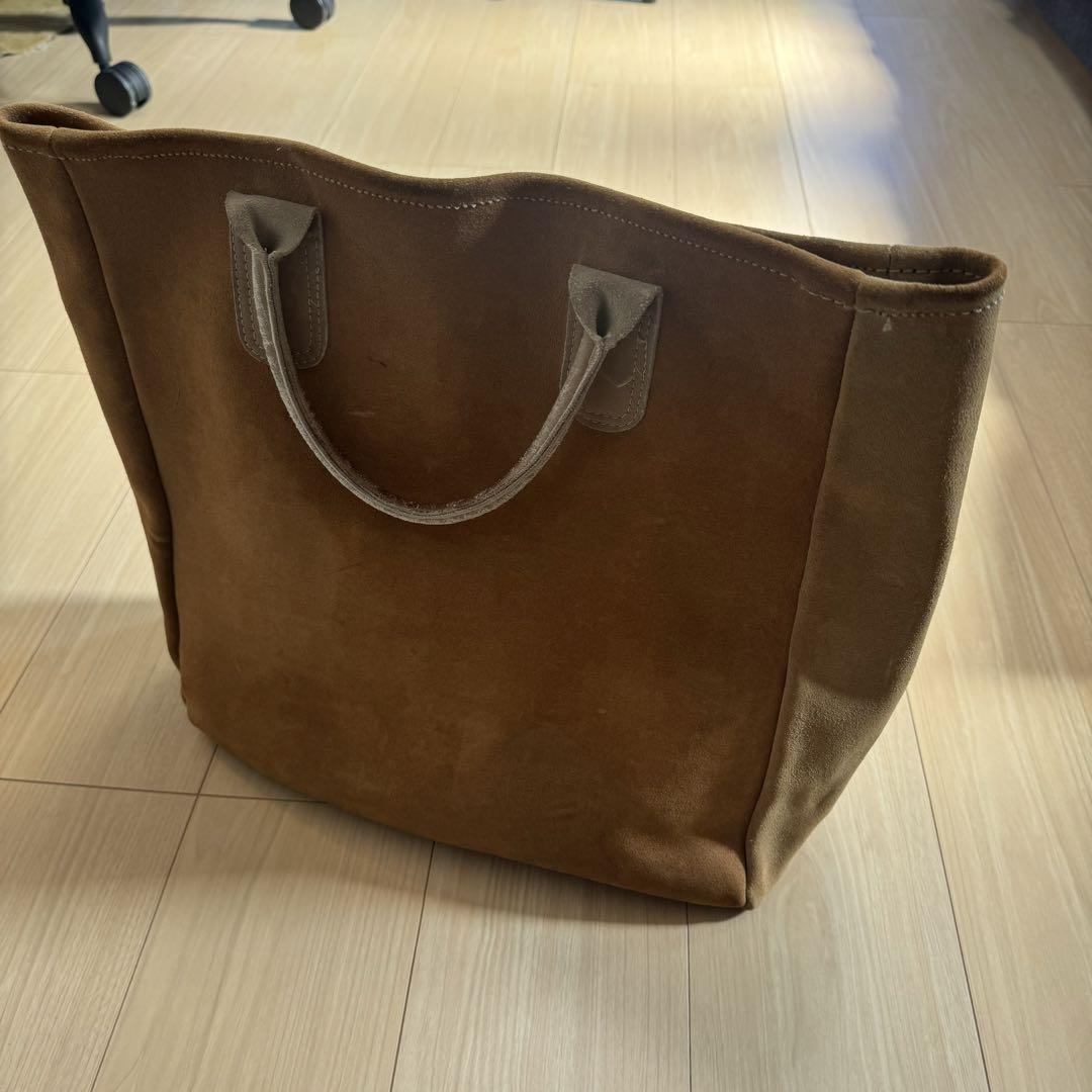 90s'Vintage Suede leather tote スェードレザー