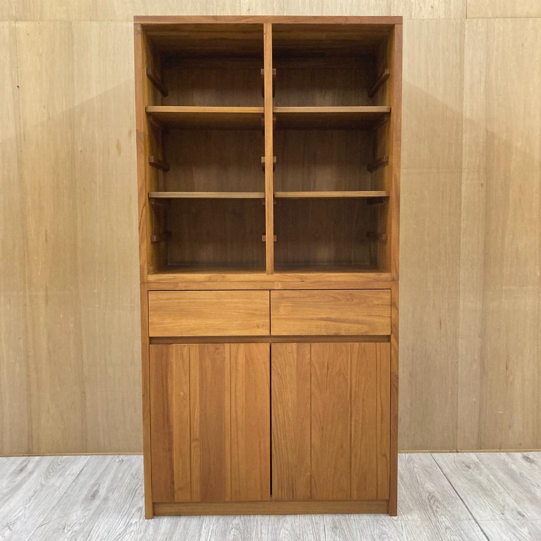 食器棚 チーク無垢材