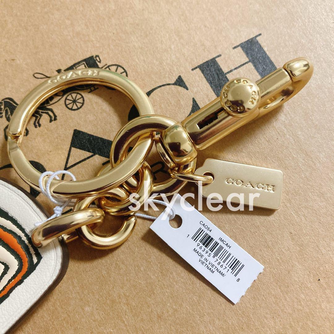新品❇︎正規品 COACH オレンジ チャーム キーリング コーチ