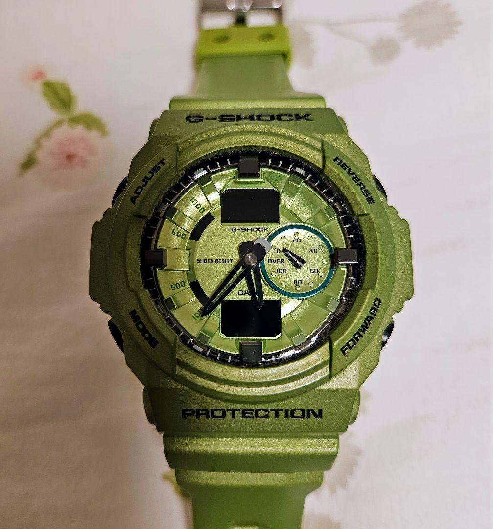 ☆G-SHOCK GA-150A グリーン 腕時計　電池切れ