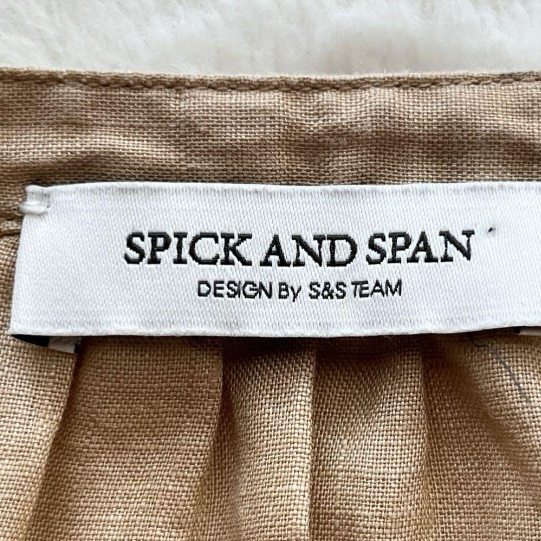 美品✨Spick & Span アサギャザープルオーバー リネン ブラウス スピックアンドスパン アサギャザープルオーバー ブラウス