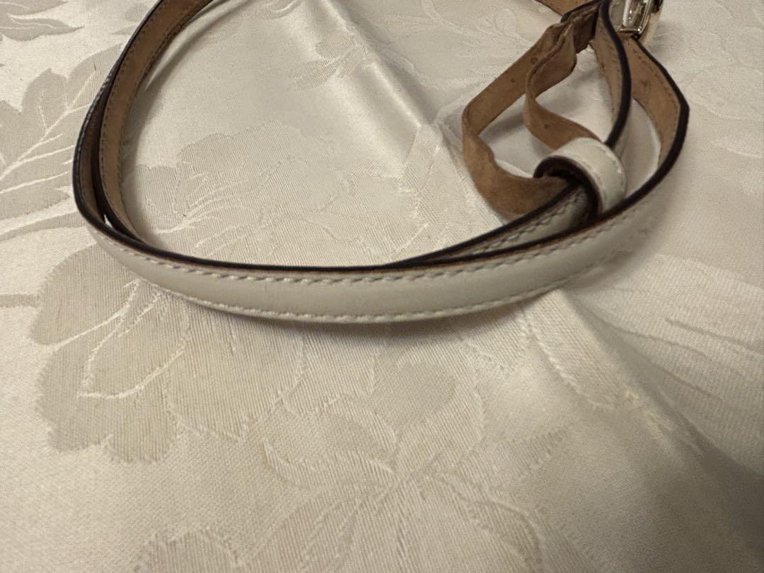 GUCCI アイボリーレザーベルト 80-32安い 価格