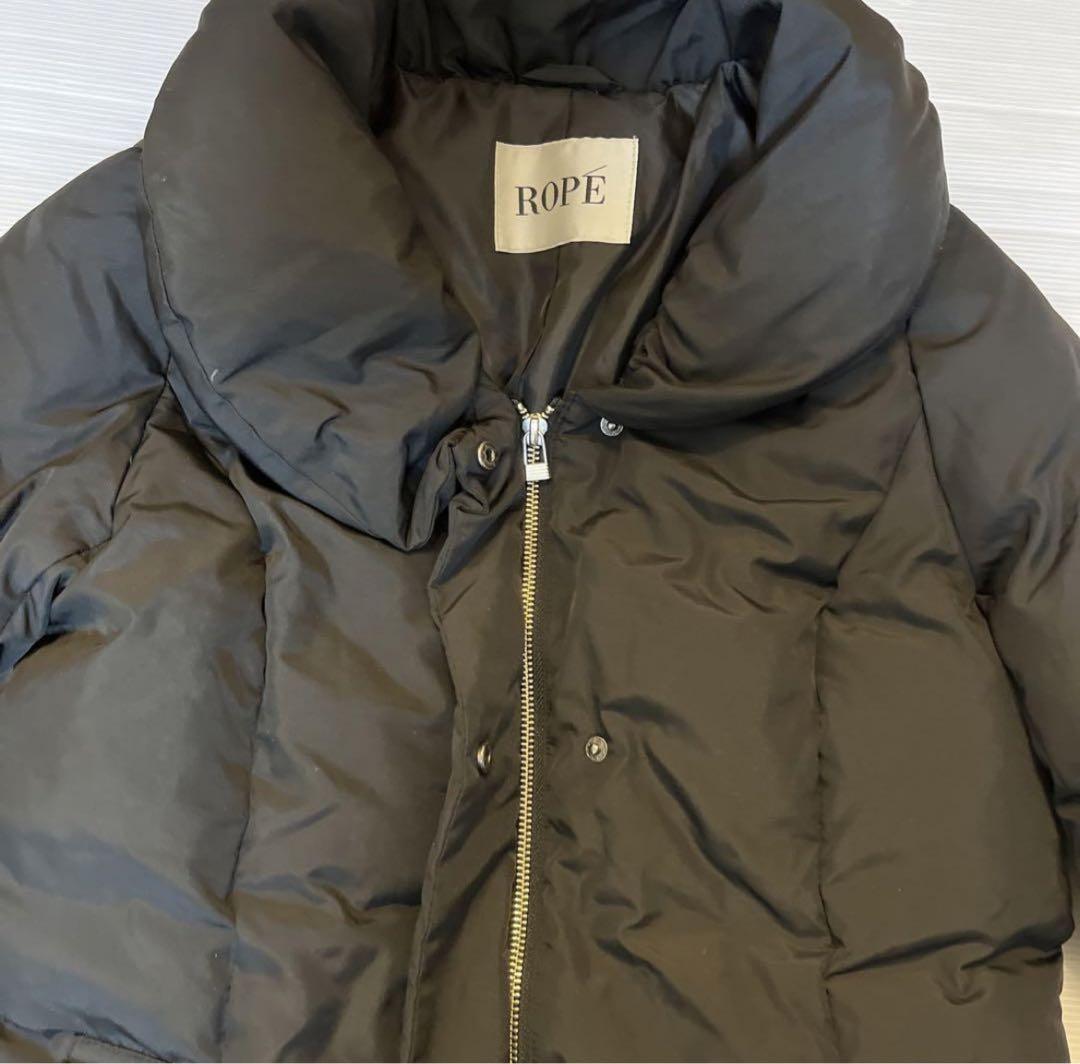 ROPE サイズ38 黒 QfYbm-m56929586685 ロペ ダウンコート 安い大得価