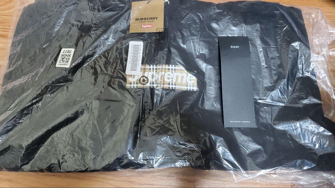 トップス Supreme Burberry Box Logo Hooded