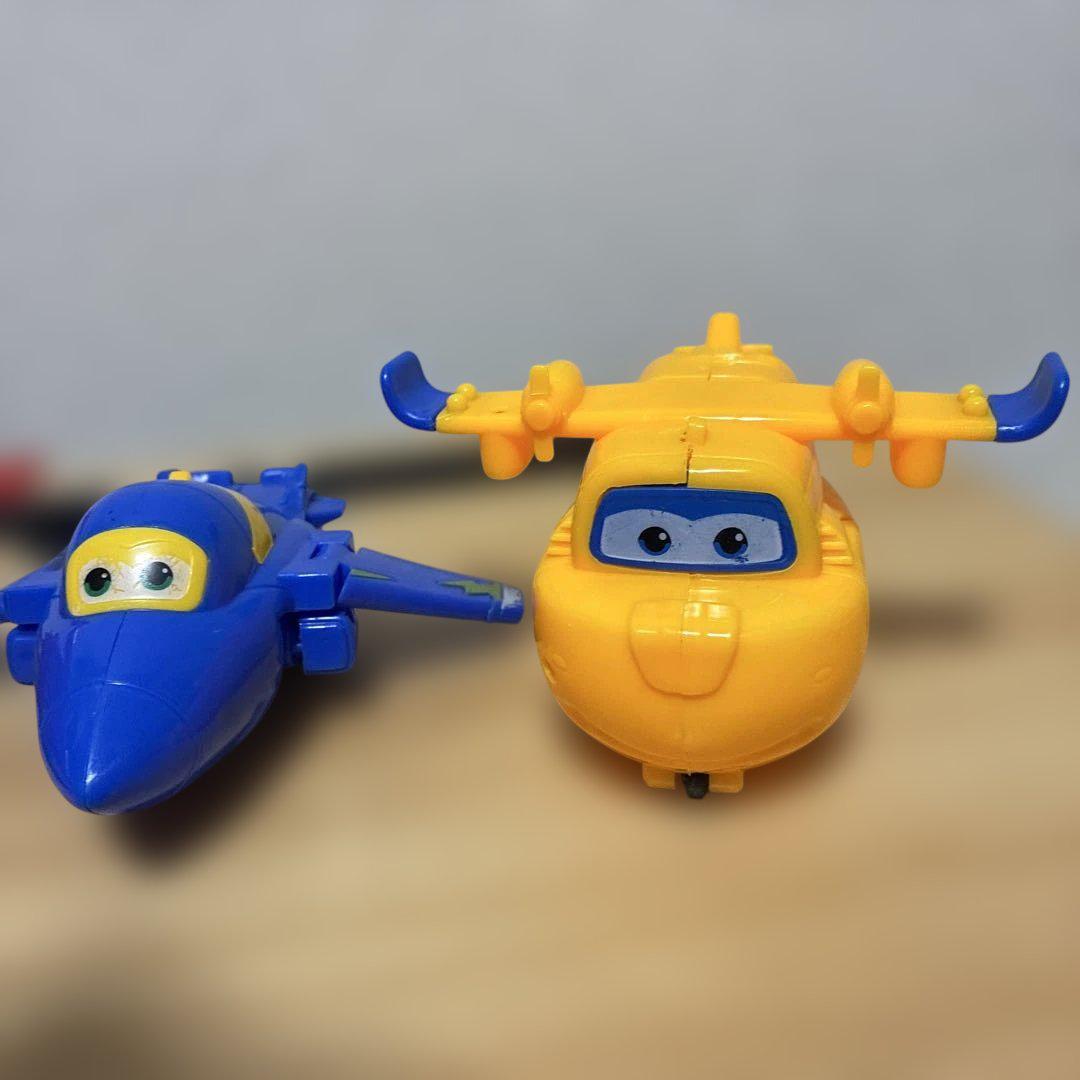 【アルコール消毒済み】スーパーウィングス　変形キャラクター4体セット Super Wings スーパーウィングス トランスフォーム キャラクター