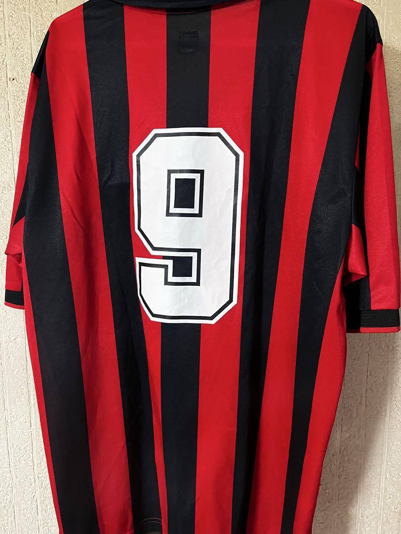 adidas サッカーシャツ acミラン 92-93シーズン 9番ファンバステン