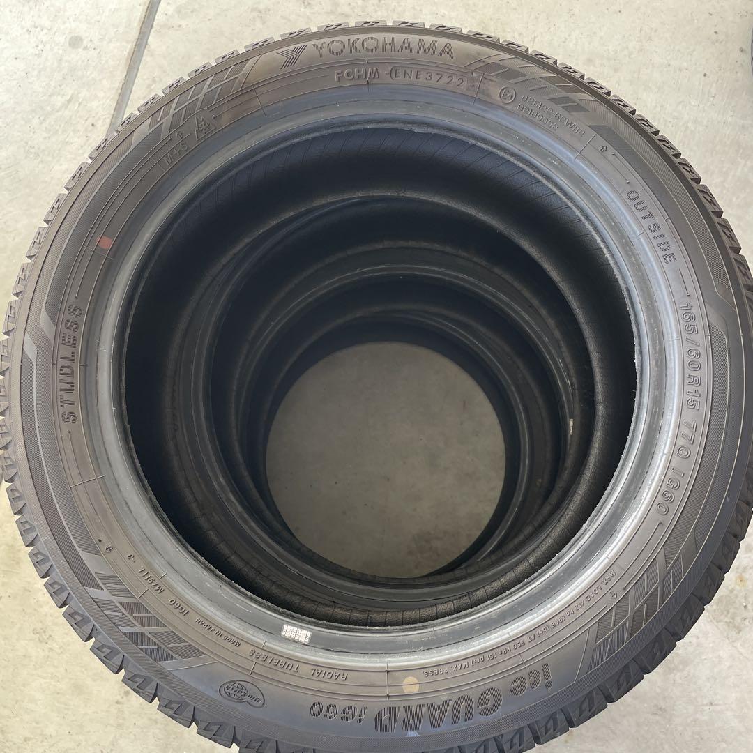 じゅんヨコハマ　iG60 165/60R15 22年製　中古　4本送料込み