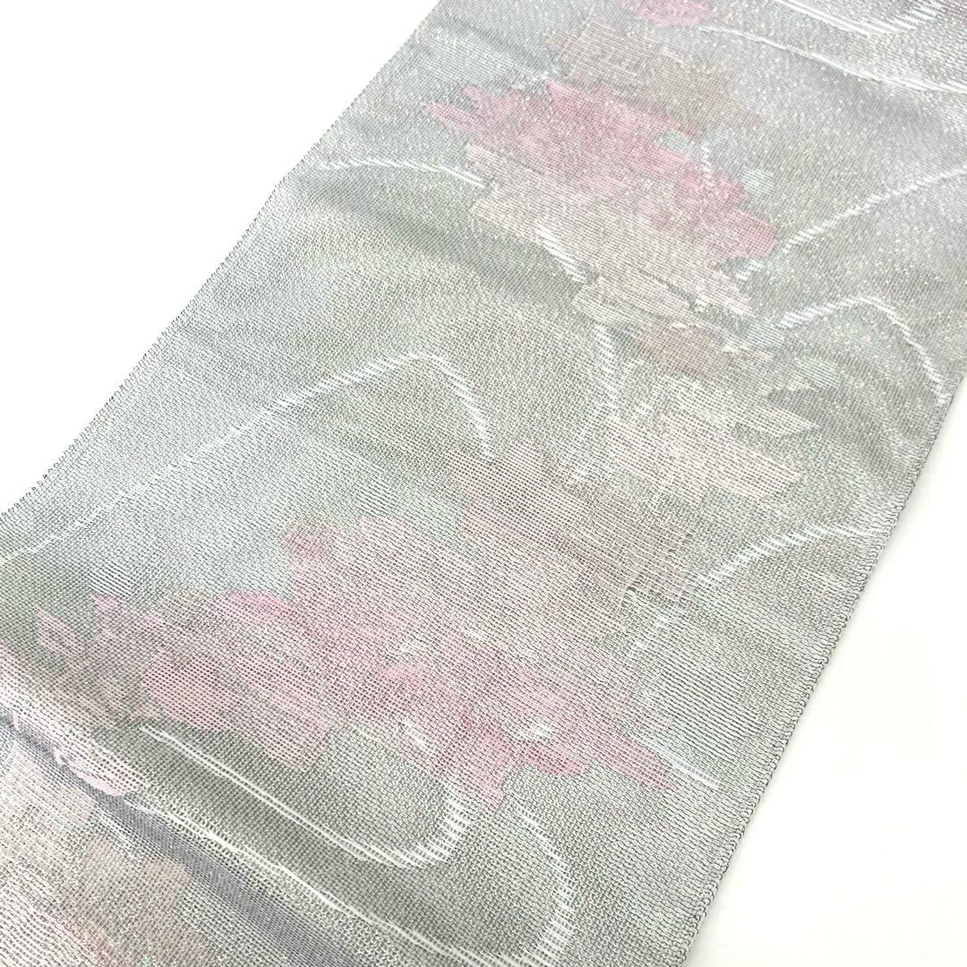 【着物と帯 時流】SN25767◆正絹 八寸夏名古屋帯◆紗 長尺 オーロラ 美品 着物と帯 時流】SN25767◇正絹 八寸夏名古屋帯◇紗 長尺
